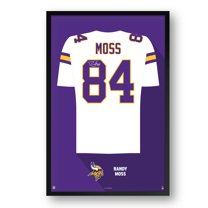 Randy Moss Minnesota Vikings Framed 27" x 39" Retired Jersey Art Print