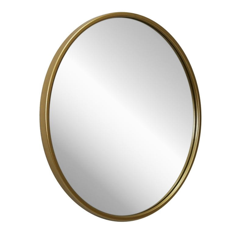 Diameter 80mm Silver Unfinished Mini Round Mirrors Light Gold