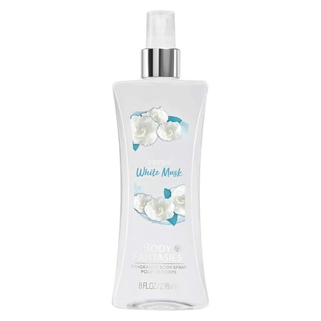 Body Fantasies Signature Fragrance Body Spray, Fresh White Musk, 8 Fluid Ounce Fresh White Musk 8 Fl Oz (Pack of 1)