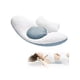 thumbnail image 2 of Cojín Lumbar Belug Almohada Lumbar Blanco con Azul, 2 of 4
