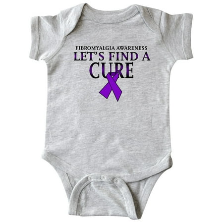 

Inktastic Fibromyalgia Awareness Let s Find a Cure with Purple Ribbon Gift Baby Boy or Baby Girl Bodysuit