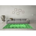 thumbnail image 3 of Ahgly Company Indoor Rectangle Abstract Emerald Green Modern Area Rugs, 2' x 4', 3 of 4