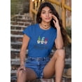 thumbnail image 2 of Buon Ferragosto Cute Gnomes T-Shirt Women -Image by Shutterstock, Female x-Large, 2 of 4
