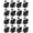 16, variant on Black E26/ E27 Light Sockets, Retro Edison Lamp Holder with E26 Medium Screw, 200℃ Heat Resistant Standard Screw-in Lamp Socket for Vintage Edison Bulbs Pendant Lamp (16PACK)