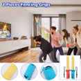 thumbnail image 4 of 14 in 1 Nintendo Switch Sports Accessories Set Switch Sports Bundle for N-S Sports Game with Tennis Badminton Rackets, Leg Straps, Wrist Strap, Golf Club, Fencing Grip, Boxing Ring, Hand Strap, 4 of 7