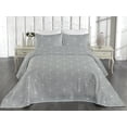thumbnail image 2 of Ambesonne Art Deco Quilted Bedspread Set 3 Pcs, Grey White Classic Scales, Twin, Grey and White, 2 of 4
