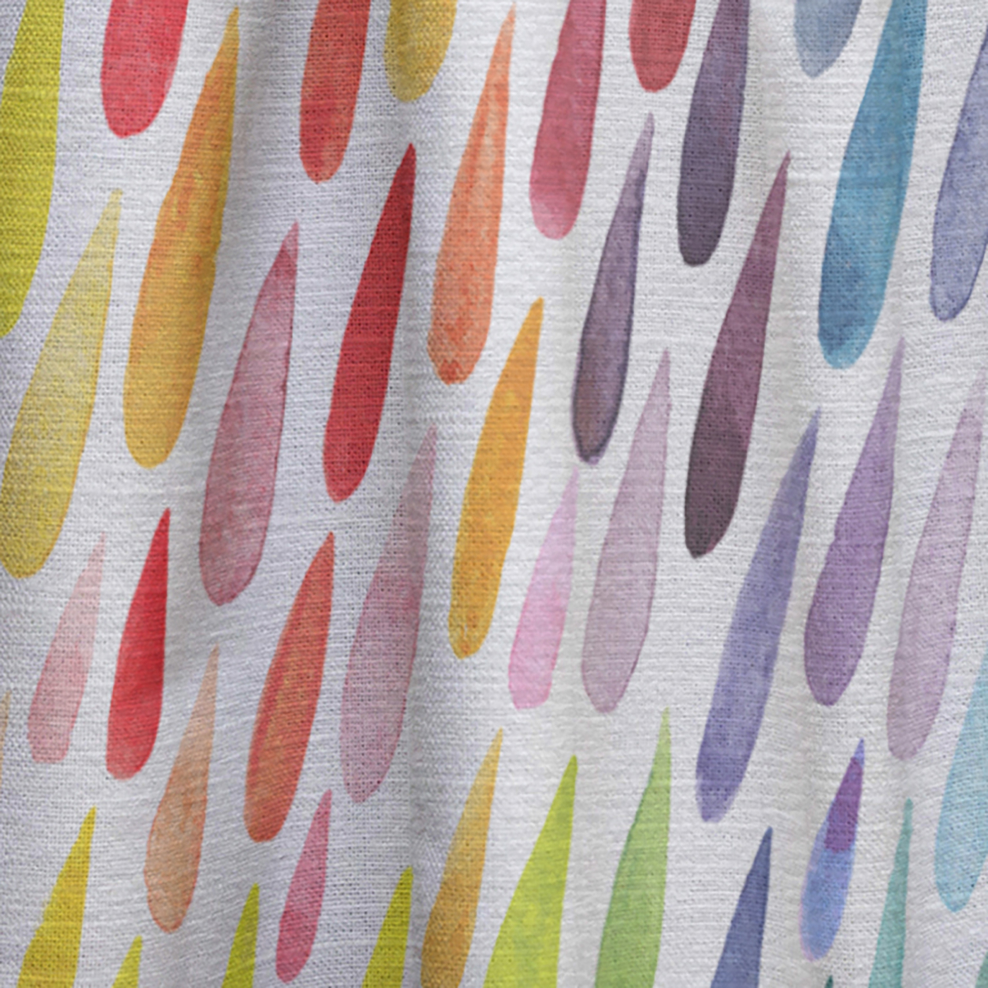 Designart 'Collection Of Watercolor Drops Paint Splash ' Modern & Contemporary Curtain Panel
