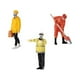 thumbnail image 3 of Figuras de personas a escala 1/32, 3 unidades, para dioramas, escenarios, muñecas de regalo. Estilo A, 3 of 9