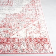 SAFAVIEH Layla Yorick Oriental Area Rug, Ivory Grey/Pink, 8' x 10'