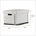 thumbnail image 3 of DCYP 95224 Heavy-Duty Fast Assembly Lift-Off Lid Storage Box, Letter/Legal, White (Case of 12), 3 of 5