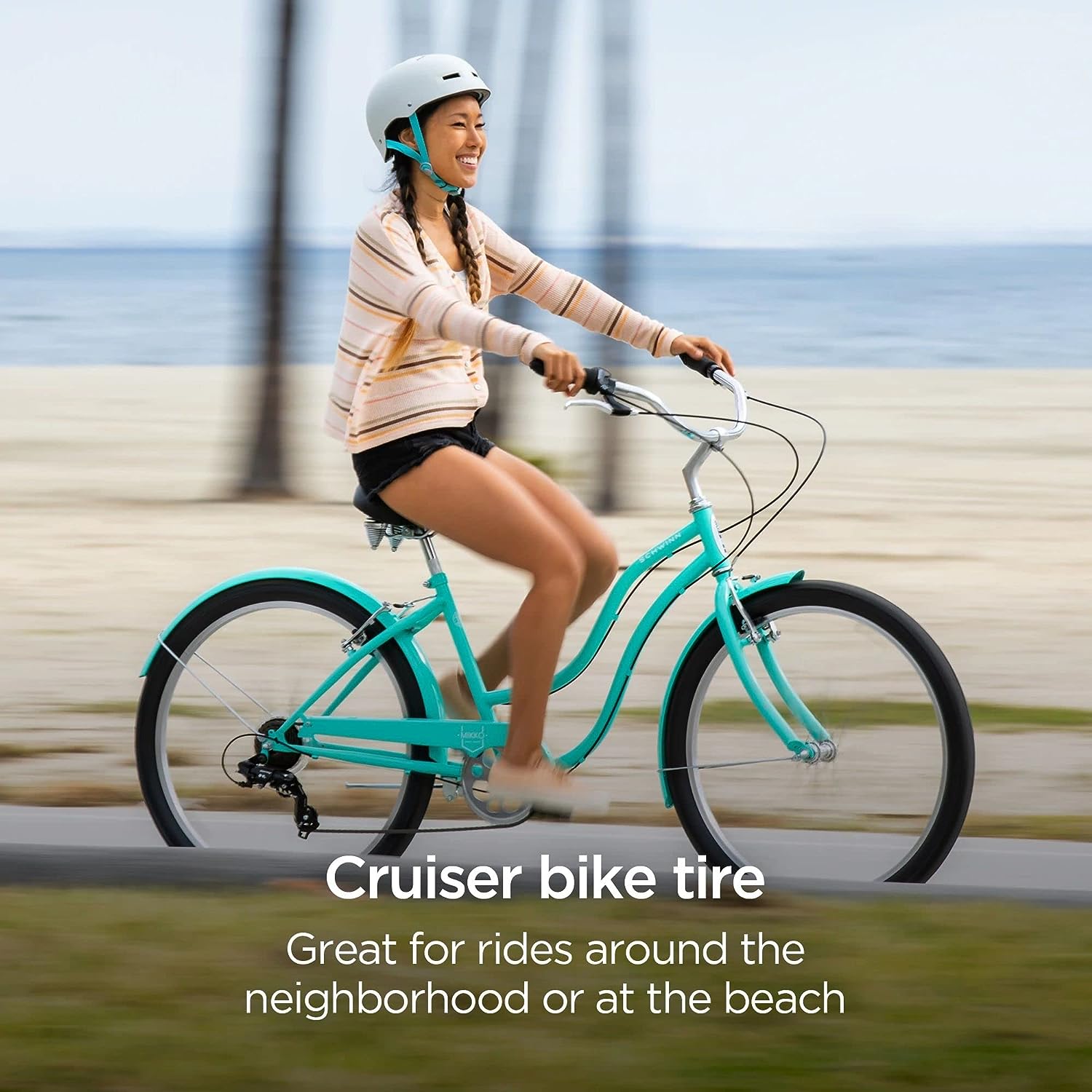 Schwinn Cruiser Bicycle Tire 26" x 2.125", Black