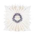 thumbnail image 1 of Funda de almohada de girasol 3D Zulema bordada para sofá cama blanco 45x45 cm, 1 of 8