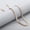 Rose Gold 4mm, variant on 3/4/5/6/8mm New Fashion 316L Stainless Steel Flat Snake Chain Necklace Women Men