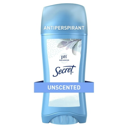 Secret Women's Invisible Solid Antiperspirant and Deodorant, Unscented, 2.6 oz