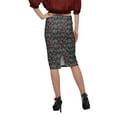 thumbnail image 3 of Moomaya Jupes pour Femmes Longueur Genou Poly Spandex Vêtements Décontractés d'Été, 3 of 6
