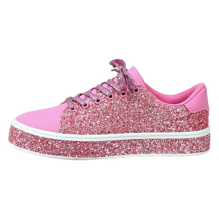 QYZEU Womens Work Shoes Comfortable Slip on Shoes for Women Semi Casual Casual Thick Soled Sneakers Fashion Women s Shoes Low Top Lace Up Flat Shoes Red 38