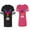 Men Black / Women Pink, variant on King Queen Eagle Colorful Matching Couple Cotton Jerseys (Men Black / Women Black) (Men S / Women S)