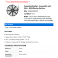 thumbnail image 2 of Engine Cooling Fan - Compatible with 2006 - 2009 Pontiac Solstice 2007 2008, 2 of 2