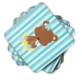 thumbnail image 2 of Bear with Flowers Foam Coaster Set of 4, 2 of 3