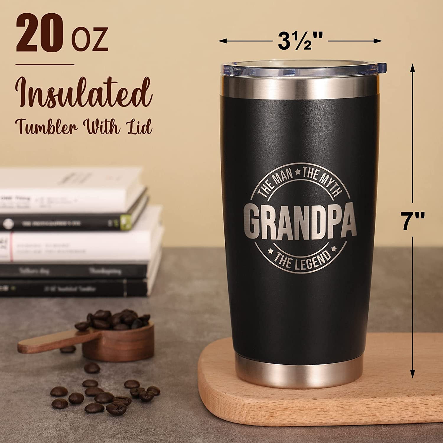 I Spoil Grandkids – Engraved Stainless Steel Tumbler For Grandma