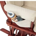 thumbnail image 5 of AFG Baby Furniture Sleigh Glider Chair and Ottoman Cherry with Beige Cushions, 5 of 7