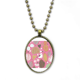 thumbnail image 1 of Hoja flor planta de pintura en polvo Collar Colgante de cadena vintage Colección de joyas colgantes Unbranded M, 1 of 3