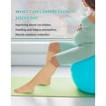 thumbnail image 5 of 4 Pairs Medical Sport Plus Size Compression Socks - 20-30mmhg Graduated Knee-High Support for Men & Women, Ideal for Soccer, Running, and Nurses, 5 of 7