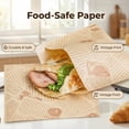 thumbnail image 5 of Soft Pretzel Bags 7"x7", Grease-proof Parchment Paper Bags Newspaper Style Sandwich Wrappers for Cookie Snack Deli Bakery Family Daily Wrap,Recyclable, Non-Stick, Greaseproof, Disposable, 5 of 6