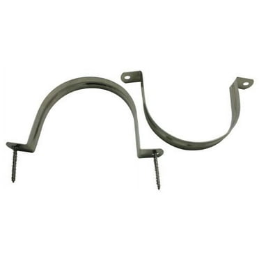 Amanaote 304 Stainless Steel 4 Inches Diameter Tube Strap Tension Clip Pipe Clamp(Pack Of 5 Sets)