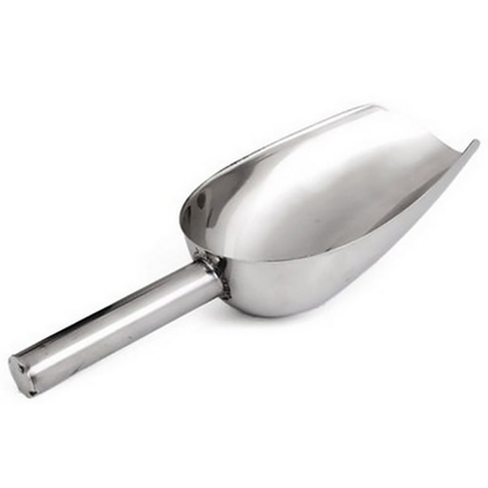 Amazing Fashion Dog Food Scoop Stainless Steel Feed Scooper for Home Pet Food Shovel Stainless Steel Pet Scoops to Serve Dry Food to Your Pet, Silver