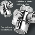 thumbnail image 3 of Kitchen Bathroom Pet Bathing Hose Shower Set, Adjustable Shower Head, Multi-Purpose Sink Faucet Sprayer Attachment, 3 Spray Modes, Quick Adjustment Side Button, Easy Nozzle, 3 of 5