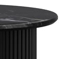 thumbnail image 5 of !nspire Mid-Century Modern Solid Wood & Marble Accent Table - Black, 5 of 6