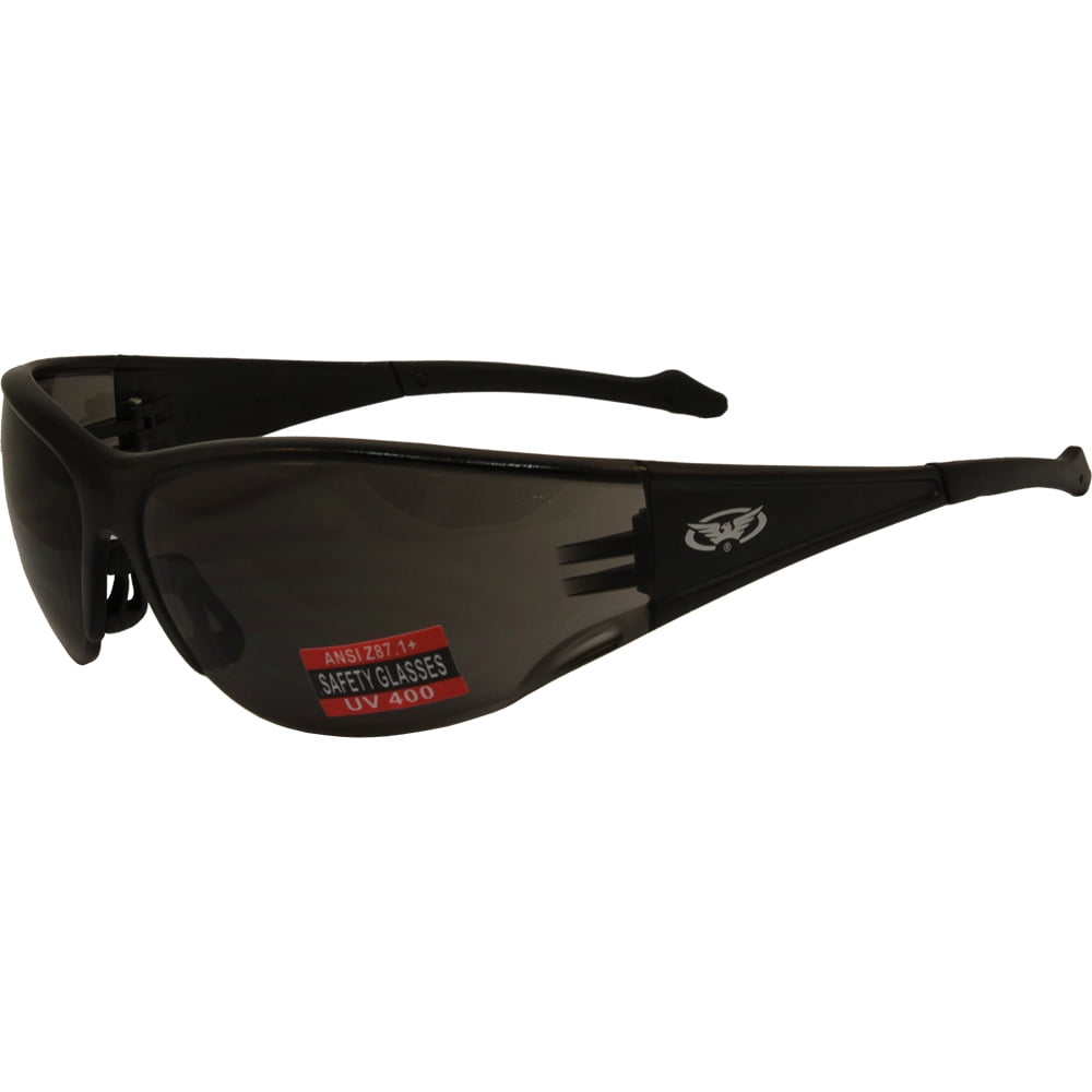 Global Vision Full Throttle Glasses (Black Frame/Smoke Lens)
