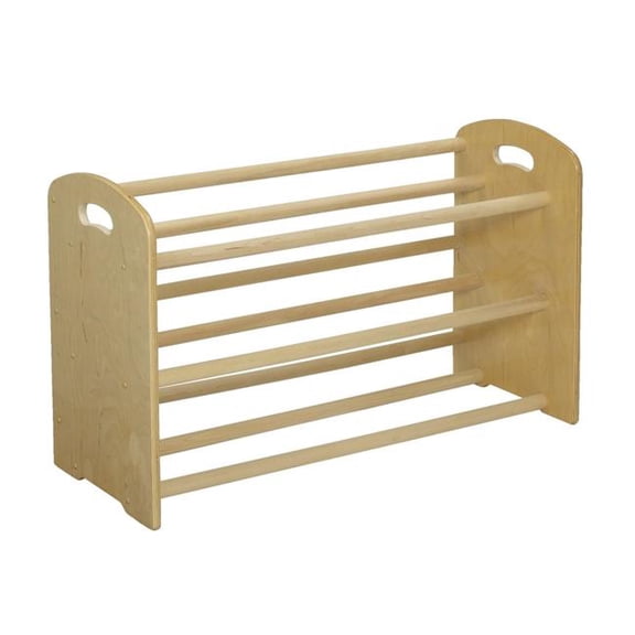 ABC 1526404 Childcraft Furnishings 12 Tray Dowel Cubby Rack, 35.75 x 14.50 x 21.75 in.