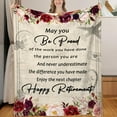 thumbnail image 1 of LHSHID Retirement Gifts for Women Retirement Gift Ideas Women Retirement Gifts Funny Retired Gifts for Women Happy Retirement Gifts Unique Retirement Blanket for Women 60"x80", 1 of 6