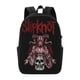 thumbnail image 4 of Mochila de viaje para portátil Slipknot Light Flight, antirrobo con puerto de carga USB, mochila universitaria, gran capacidad para el trabajo, color negro, 17 pulgadas, 4 of 8