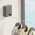 thumbnail image 4 of MOMOJIA Wall Mounted Stainless Steel Clothesline Retractable Laundry Line for Bathroom, 4 of 21