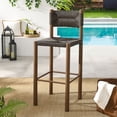 thumbnail image 2 of Modway de 2 Tabouret de Bar pour Mobilier de Patio Extérieur Parkland, Noyer, 2 of 12