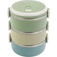 thumbnail image 1 of Yajad Hogar Toppers para Lunch Lonchera Portaviandas Lunch Box 3 Contenedores de Alimentos Acero Inoxidable Sailing  Electrónica, 1 of 6