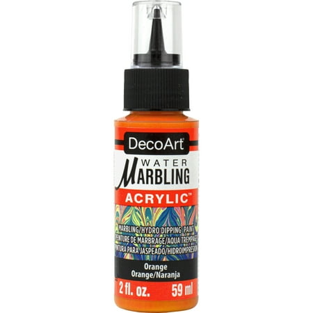 UPC: 0766218137807 | DecoArt Water Marbling Acrylic Paint – Orange 2 oz
