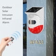 thumbnail image 2 of con control remoto,Sensor/Detector de Movimiento de Alarma Infrarroja Solar Inalámbrica para Exteriores de 433 Mhz Abody con control remoto, 2 of 7