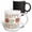 Multicolor, variant on 3drose, Pretty Shabby Chic Peach Floral and Stripes Happy 21st Birthday, 15oz Mug