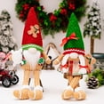 thumbnail image 6 of 2PCS Christmas Gnomes Plush with LED Light, Handmade Lighted Swedish Tomte Santa with Gingerbread Scandinavian Figurine Plush Glowing Up Elf Doll Gnome Ornaments Christmas Decorations Home Decor, 6 of 9