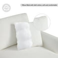 thumbnail image 5 of Oversized Sectional Couch with Chaise Lounge, Atumon 5-Seat L-Shaped Couch with 2 Pillows, Modern L-Shaped Couch Set Furniture, Upholstered Sectional Couch for Living Room Apartment, White, 5 of 10
