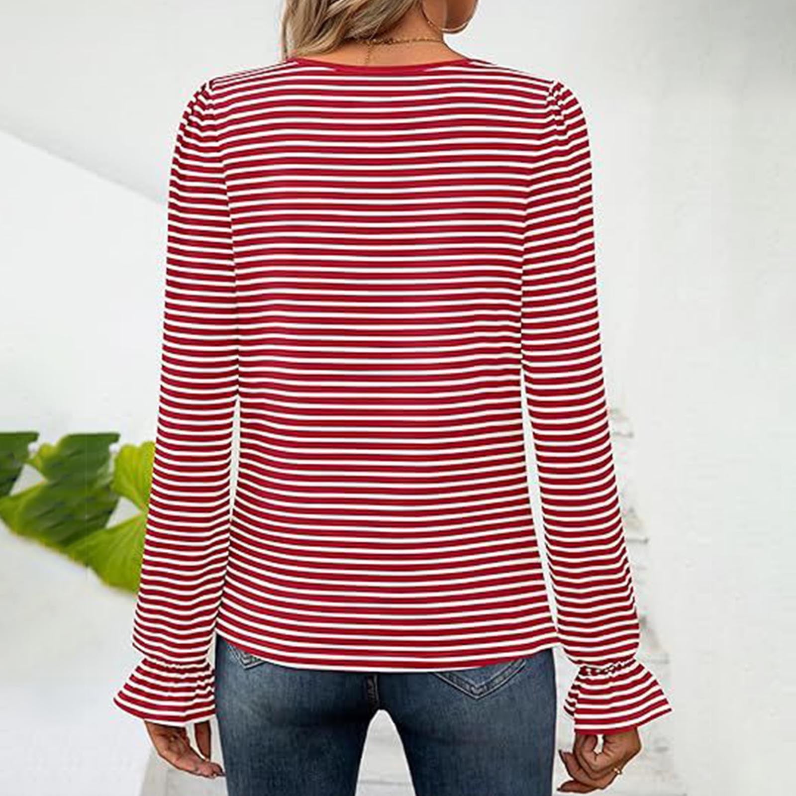 Olyvenn New Fashion Women's Puff Long Sleeve Square Neck
