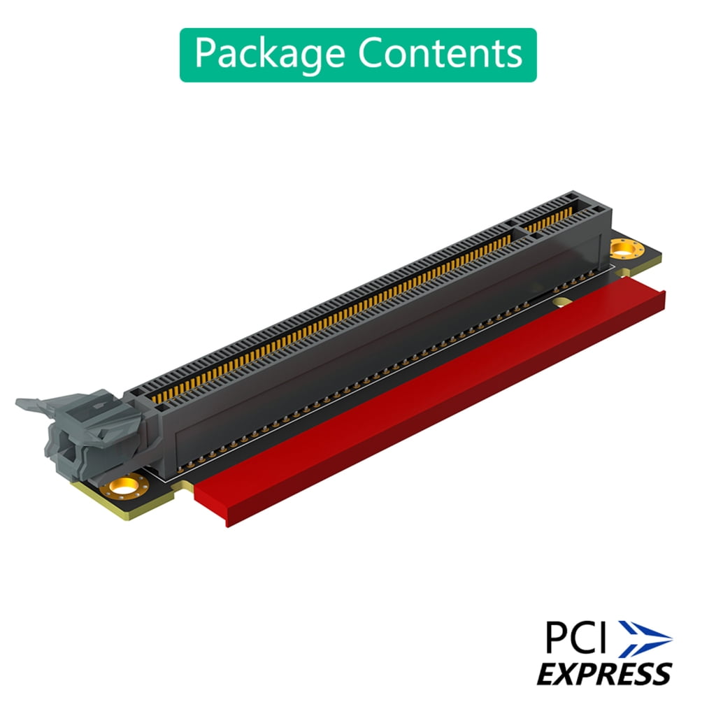 Pcie Card PCIe X8 90 Degree Riser Adapter - Male To Female Right Angle ...
