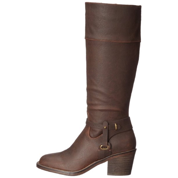 square toe mid calf boots