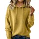 thumbnail image 2 of Suéteres de mezcla de Cachemira for mujer, sudaderas con capucha de lana suave con cuello redondo, jersey de punto acogedor con cordón for Otoño e Invierno 2026, 2 of 3