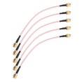 thumbnail image 3 of Coaxial Cable, Professional 5Pcs Audio Cable SMA-J To SMA-J RG316 High Frequency  For Hotspot WiFi Antenna For Router, 3 of 8