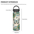 thumbnail image 6 of SEANATIVE 18oz Insulated Water Bottle Boho Mandala Butterfly Stainless Steel Double-Walled Canteen for Cold Drinks for Hot Beverages Vacuum Insulated Reusable Bottle, 6 of 7